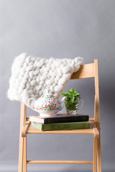 cozy neutral throw blanket
